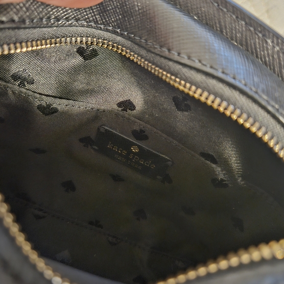 Kate Spade Black Saffiano Crossbody Purse - Picture 6 of 10